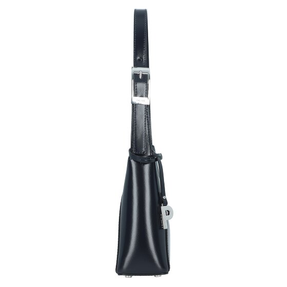 Picard Black Tie Shoulder Bag Leather 24 cm