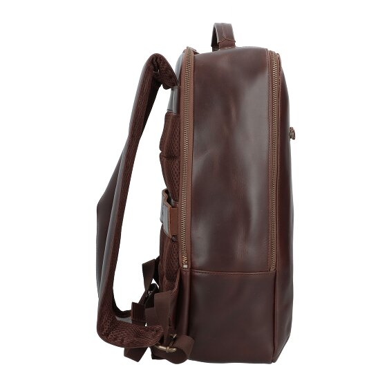 Buckle & Seam Leon backpack leather 41 cm laptop compartment
