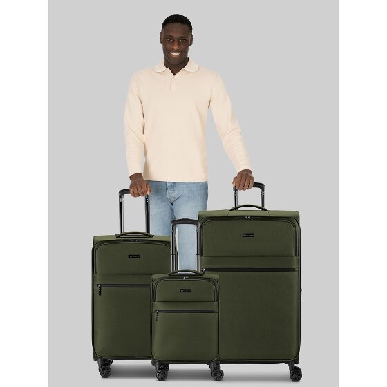 Bugatti Valencia Soft 4 wheels Suitcase set 3-piece Expandable