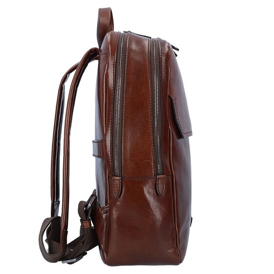 The Bridge Williamsburg backpack leather 40 cm laptop compartment