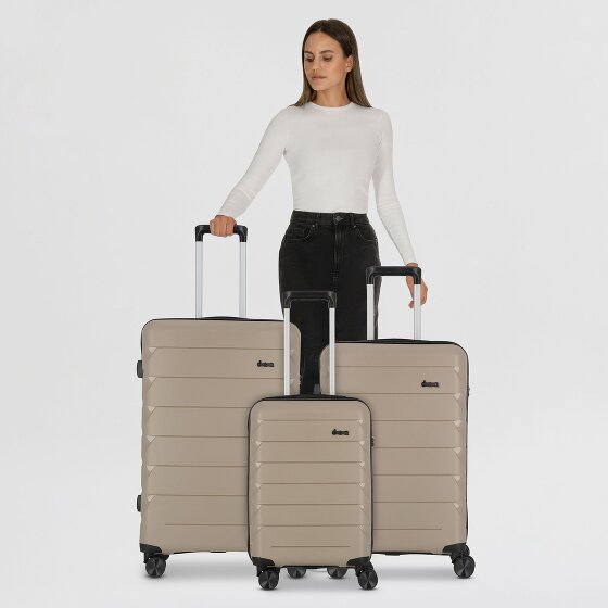d&n Travel Line 4100 4 wheels Suitcase set 3-piece