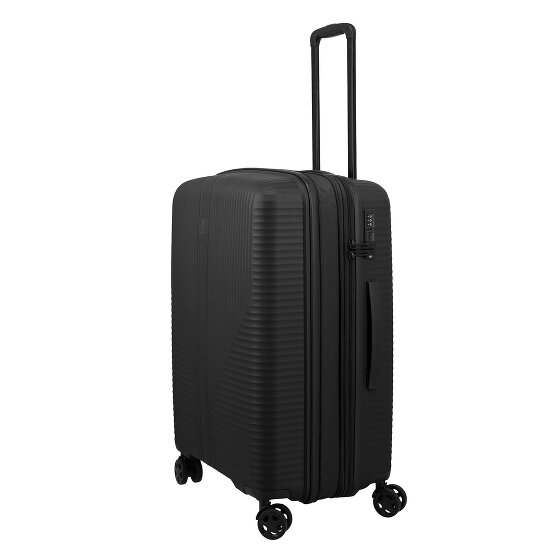 Travelite Air Stripe 4 wheels Trolley M 66 cm with expansion pleat