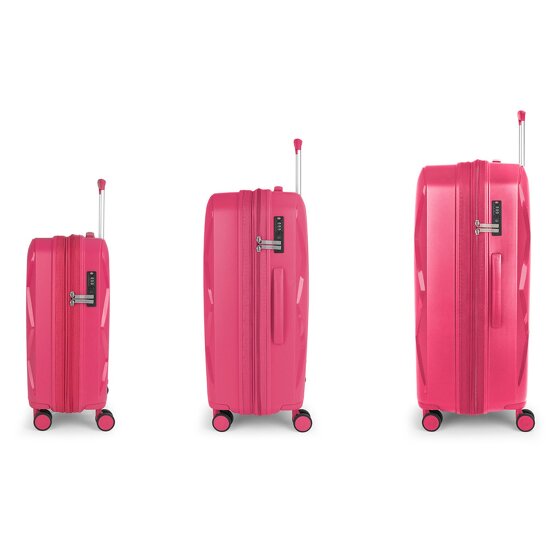 Gabol Infinity 4 wheels Suitcase set 3-piece with expansion pleat