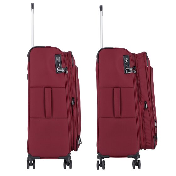 d&n Travel Line 9504 4 wheels Suitcase set 3-piece with expansion pleat