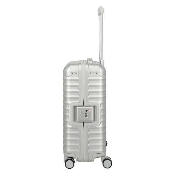 Titan Eternity 4-wheel Cabin suitcase, S, Aluminum, 55 cm