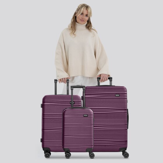 Redolz Essentials 16 3-SET 4 wheels Suitcase set 3-piece