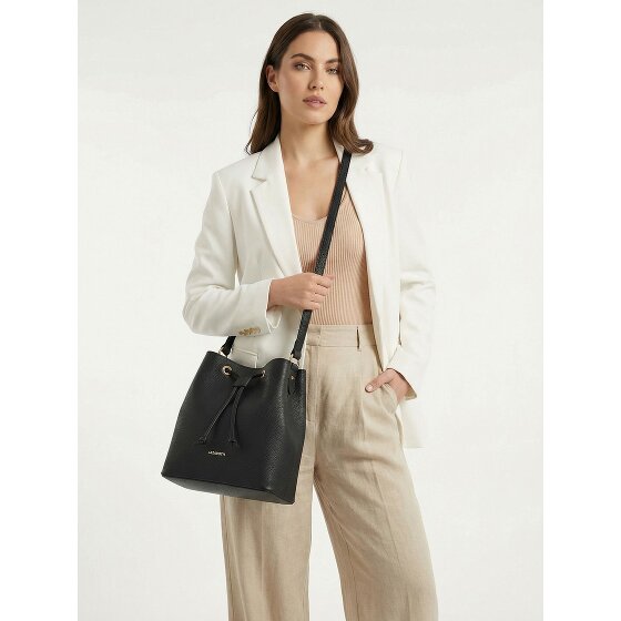 Lazarotti Bologna Leather Crossbody Bucket Bag, 25 cm