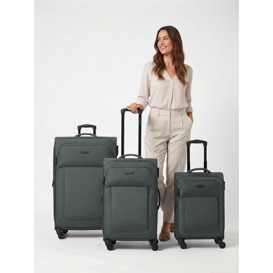 Police San Francisco 4 wheels Suitcase set 3-piece Expandable
