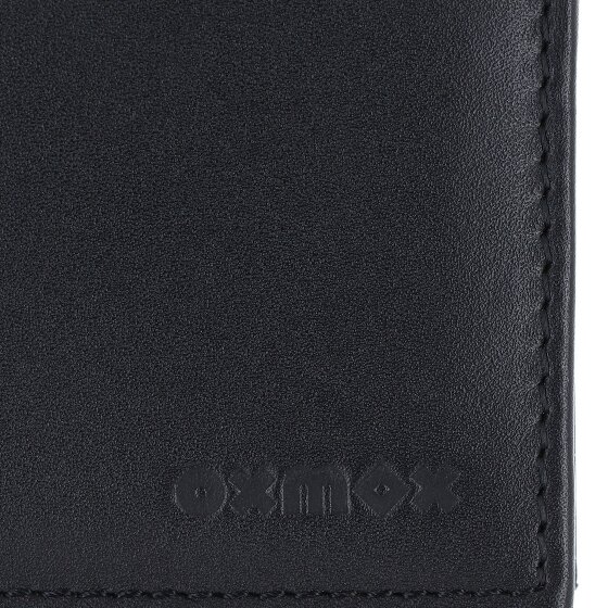 oxmox Leather Wallet RFID protection Genuine Leather 11 cm