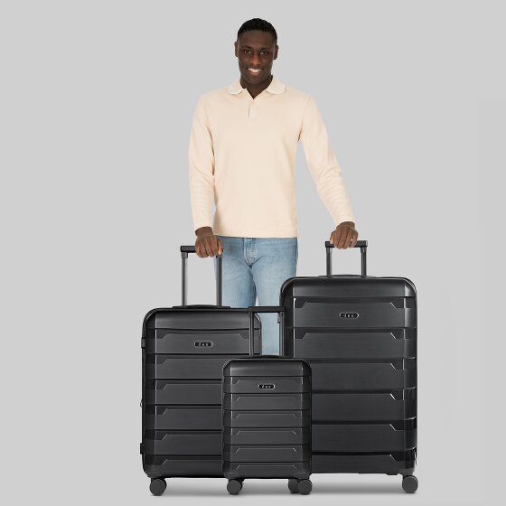 d&n South Dakota 4 wheels Suitcase set 3-piece with expansion pleat