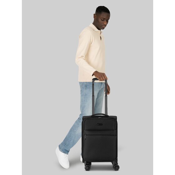 Bugatti Valencia Soft 4 wheels Cabin trolley S 55 cm with expansion pleat