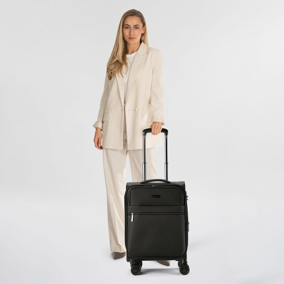 Bugatti Valencia Soft 4 wheels Cabin trolley S 55 cm with expansion pleat