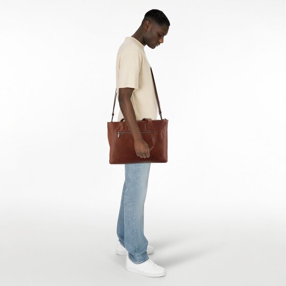 Plevier Power Shopper Bag Genuine Leather 43.5 cm Laptop compartment