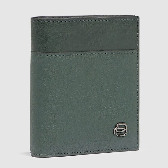 Piquadro Black Square Credit card case RFID protection Genuine Leather 9 cm