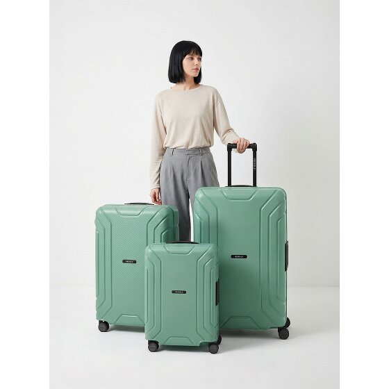 Redolz Essentials 15 4-wheel suitcase set 3-piece with three-point closure