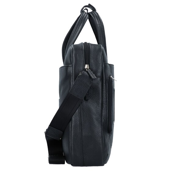Piquadro Briefcase leather 44 cm laptop compartment
