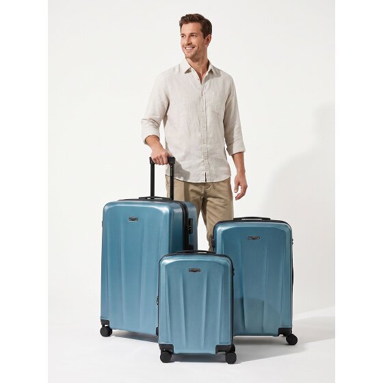 Police New York 4 wheels Suitcase set 3-piece Expandable