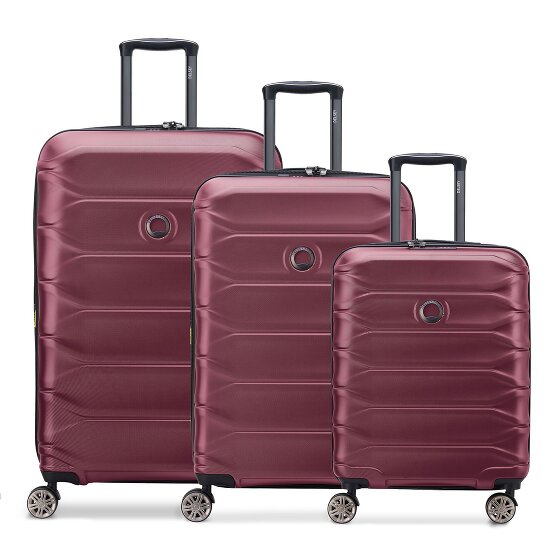 Delsey Paris Meteor 4 wheels Suitcase set 3-piece with expansion pleat