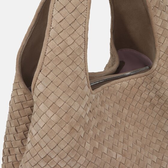 LES VISIONNAIRES PAZ Weave Shoulder Bag Leather 44 cm