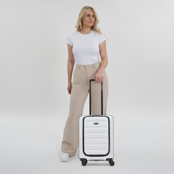 Redolz Essentials 17 4-wheel cabin trolley 55 cm soft-pocket laptop compartment