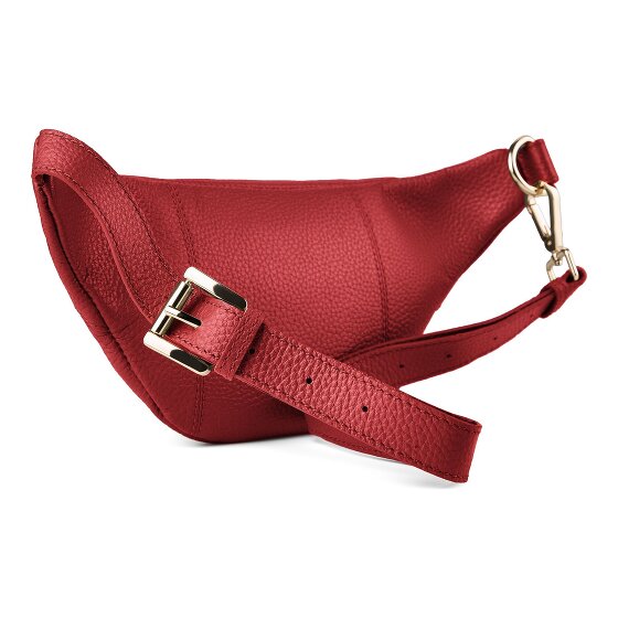 Lazarotti Bologna Leather Double-Zip Bum Bag, Crossbody, Leather, 25 cm