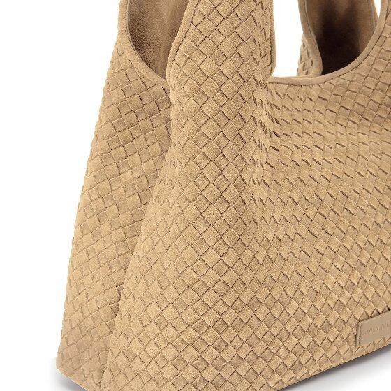 LES VISIONNAIRES Paz Weave Shoulder Bag Leather 44 cm