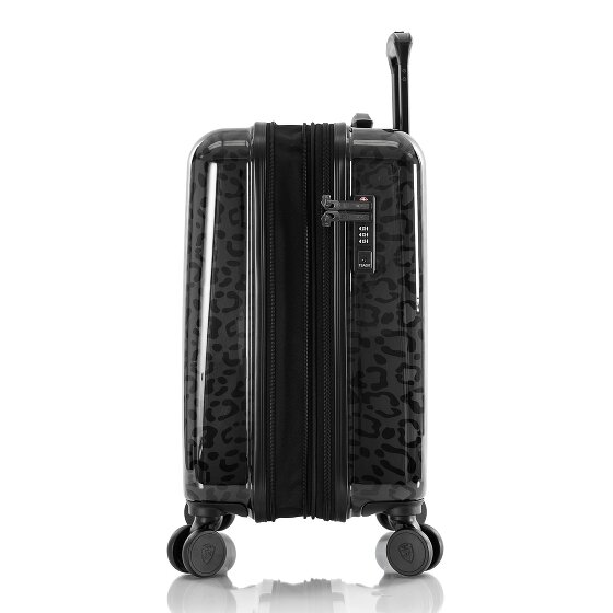 Heys Black Camo 4 wheels Cabin trolley S 53 cm with expansion pleat