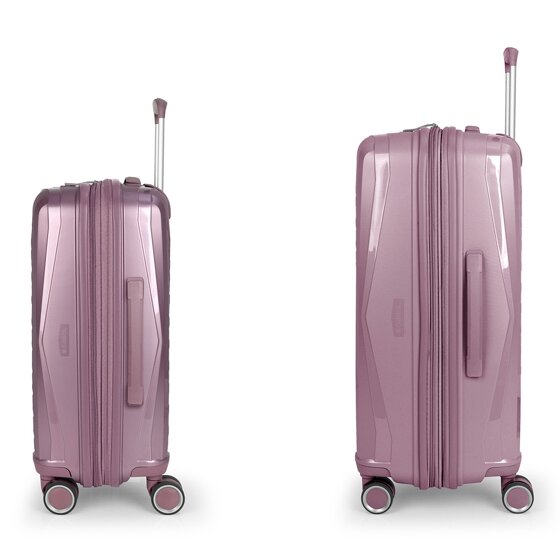 Gabol Queens 4 wheels Suitcase set 2-piece with expansion pleat