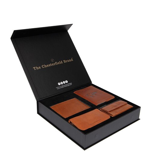 The Chesterfield Brand Wallet gift set 4-piece leather 12 cm