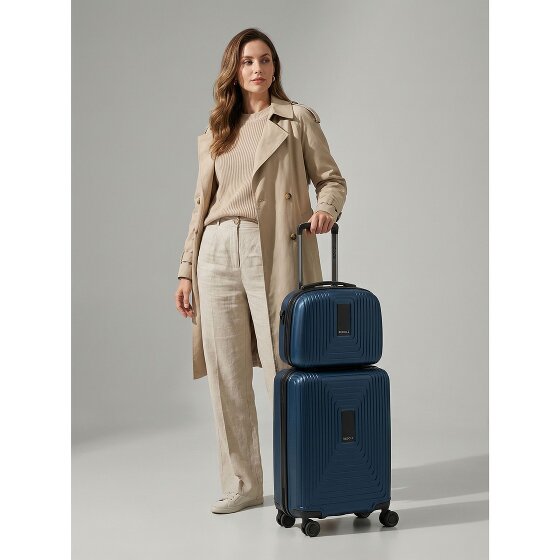 Redolz Essentials 14 suitcase set 2 pcs. cabin trolley with stretch fold & beauty case