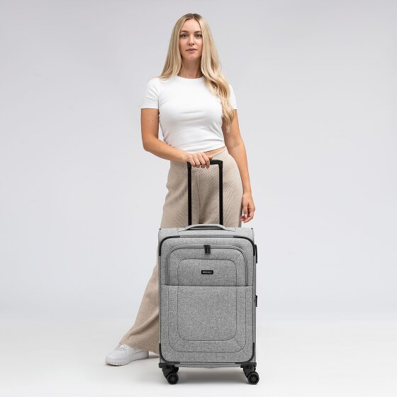 Redolz Essentials 12 MEDIUM 4-wheel Trolley, 67 cm, expandable Gusset