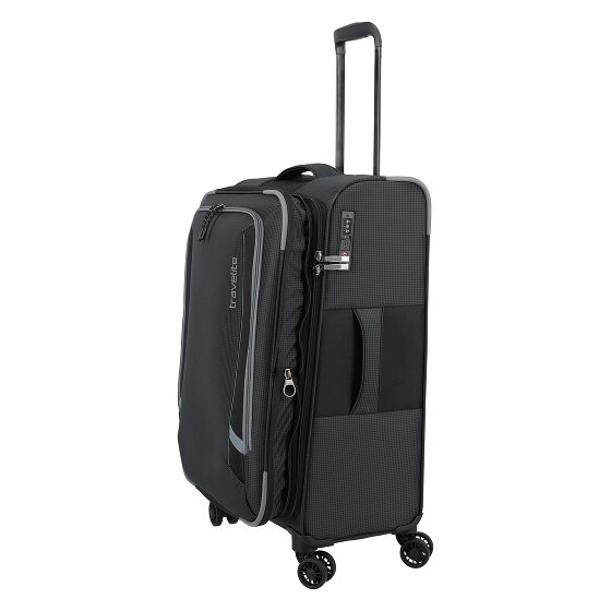 Travelite Corsiica 4 wheels Trolley M 67 cm with expansion pleat