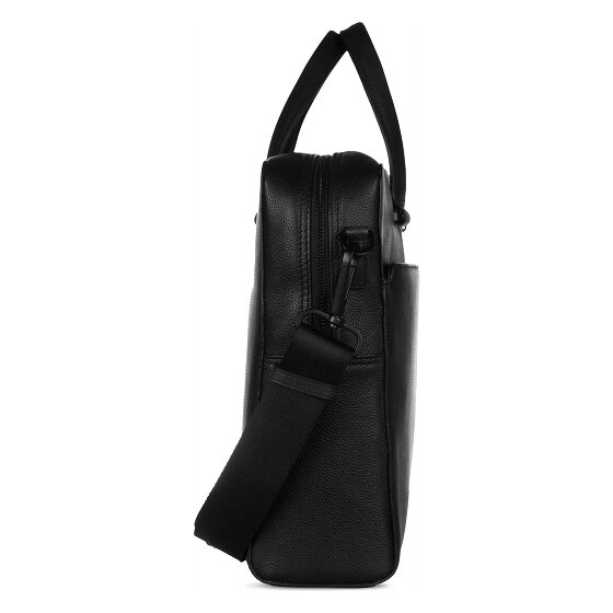 Bugatti Black Briefcase Leather 39 cm Laptop compartment