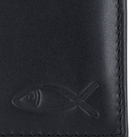 oxmox Leather Wallet RFID protection Genuine Leather 11 cm