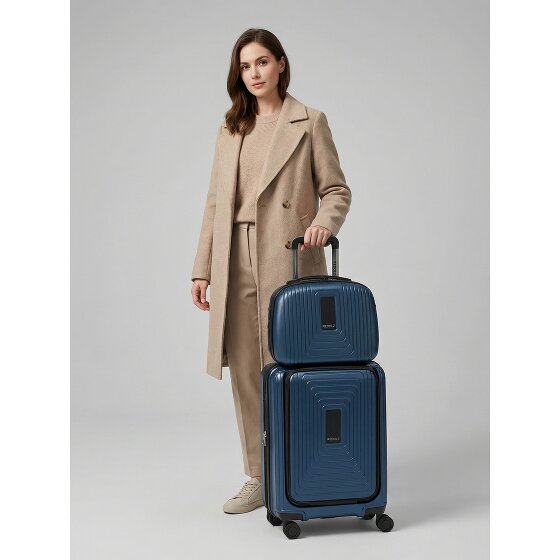 Redolz Essentials 14 suitcase set 2 pcs. cabin trolley with stretch fold + beauty case