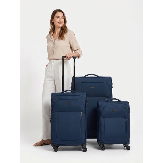 Police San Francisco 4 wheels Suitcase set 3-piece Expandable