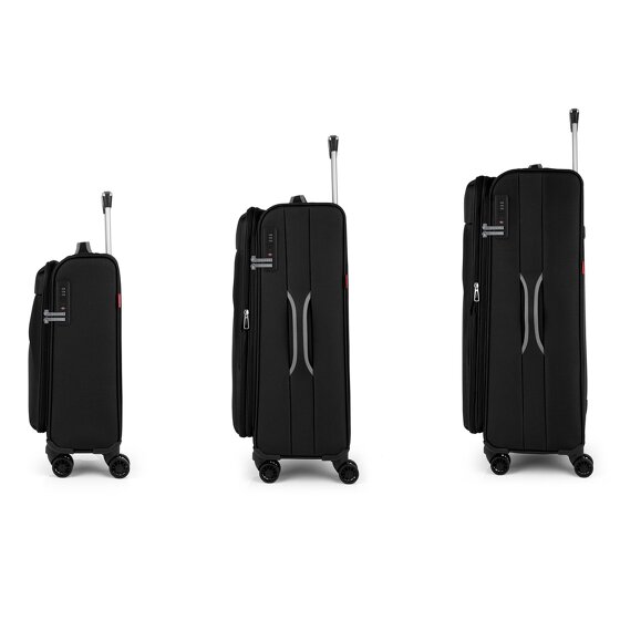 Gabol Zambia 4 wheels Suitcase set 3-piece with expansion pleat