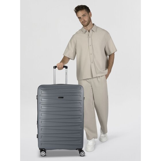 Benzi 5493 4 wheels Trolley L 77 cm with expansion pleat