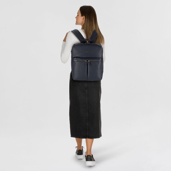 Braun Büffel Hanna Business backpack M Genuine Leather 40 cm Laptop compartment