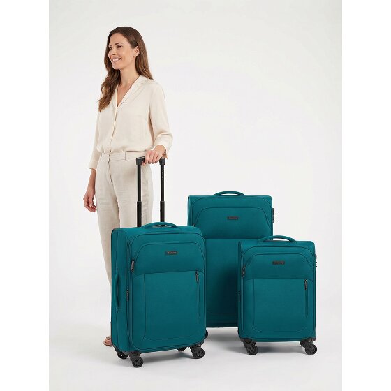 Police San Francisco 4 wheels Suitcase set 3-piece Expandable