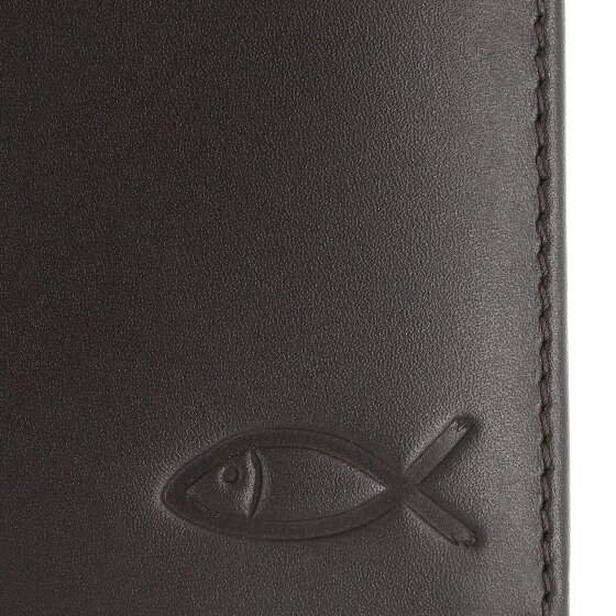 oxmox Leather Wallet RFID protection Genuine Leather 10 cm