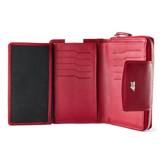 Braun Büffel Golf 3.0 Wallet RFID protection Leather 14 cm