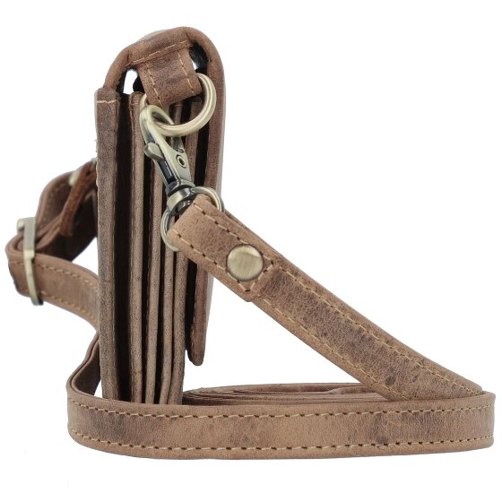 Greenburry Vintage Clutch purse RFID protection Leather 20 cm