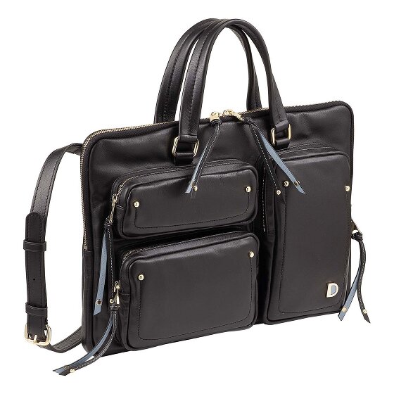 DuDu Pocket Briefcase Leather 36 cm Laptop compartment