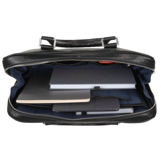 Leonhard Heyden Bergamo briefcase leather 38 cm laptop compartment