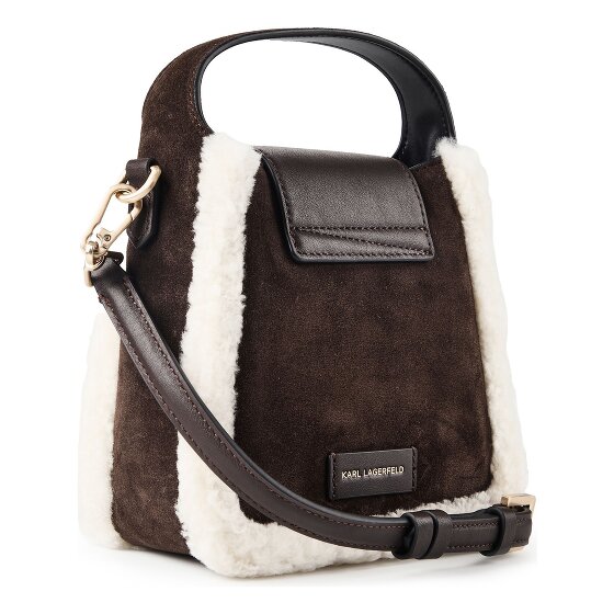 Karl Lagerfeld Signature Mini Bag Handbag Genuine Leather 18 cm
