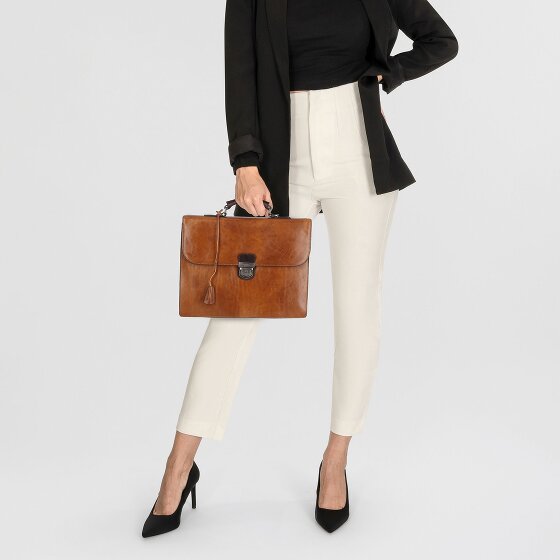 Castelijn & Beerens Rien Briefcase RFID protection Genuine Leather 39.5 cm Laptop compartment
