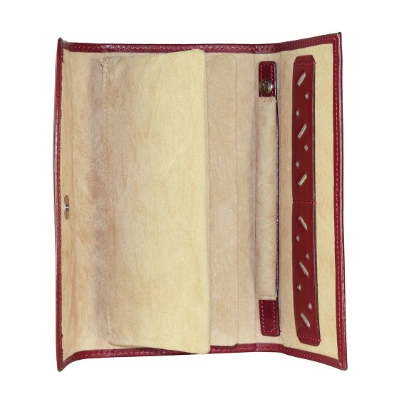 Windrose Merino jewelry roll leather 20 cm