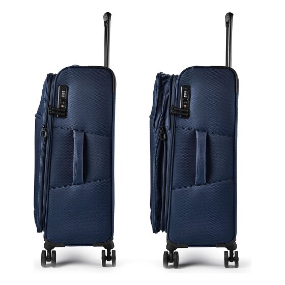 d&n Travel Line 9804 4 wheels Suitcase set 3-piece Expandable