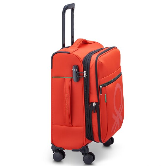 Delsey Paris x Colors Benetton Color Block 4-wheeled cabin trolley 55 cm with expansion fold